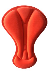 CPC003 supply women's orange outdoor riding pants cushion high density silicone foam soft breathable moisture absorbent cushion 8009 moisture absorbent sweat bike pants cushion manufacturer